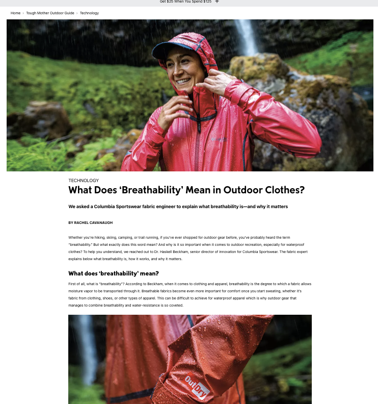 What Does ‘Breathability’ Mean in Outdoor Clothes?